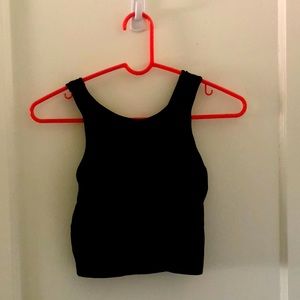 Black bra tank
